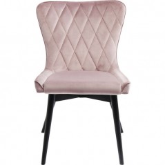 Chair Black Marshall Velvet Mauve